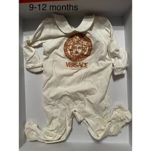 Versace onesie with gold details